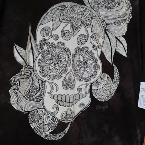 🌷 Sugar Skull Colorwear XL Tie Dye The Mountain - Picture 5 of 8